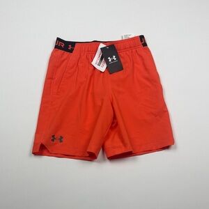 Under Armour Men's Bright Orange Athletic Shorts Kids Medium NWT